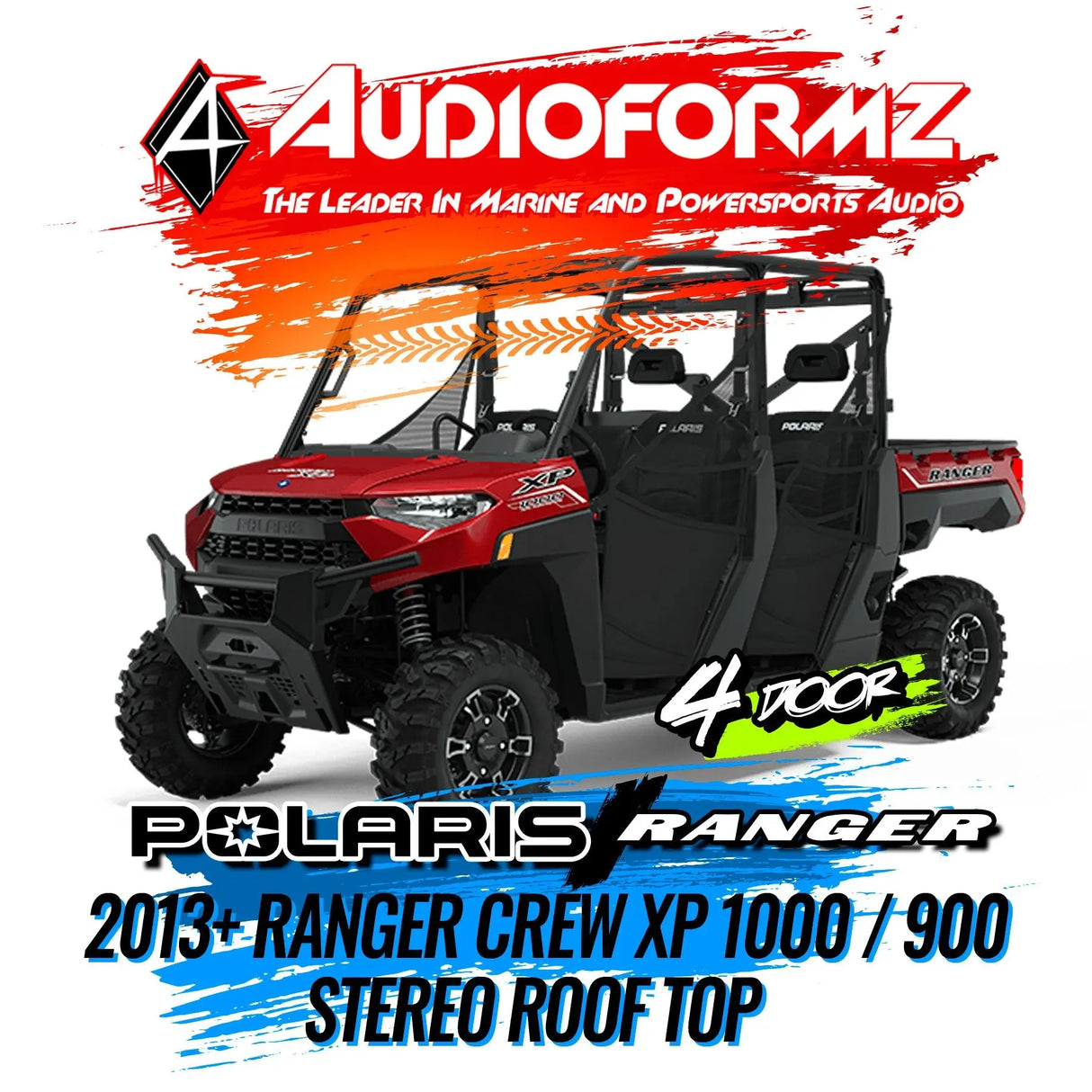 2013+ Polaris Ranger Crew XP 1000 / 900 Stereo Tops (4-Door) Polaris