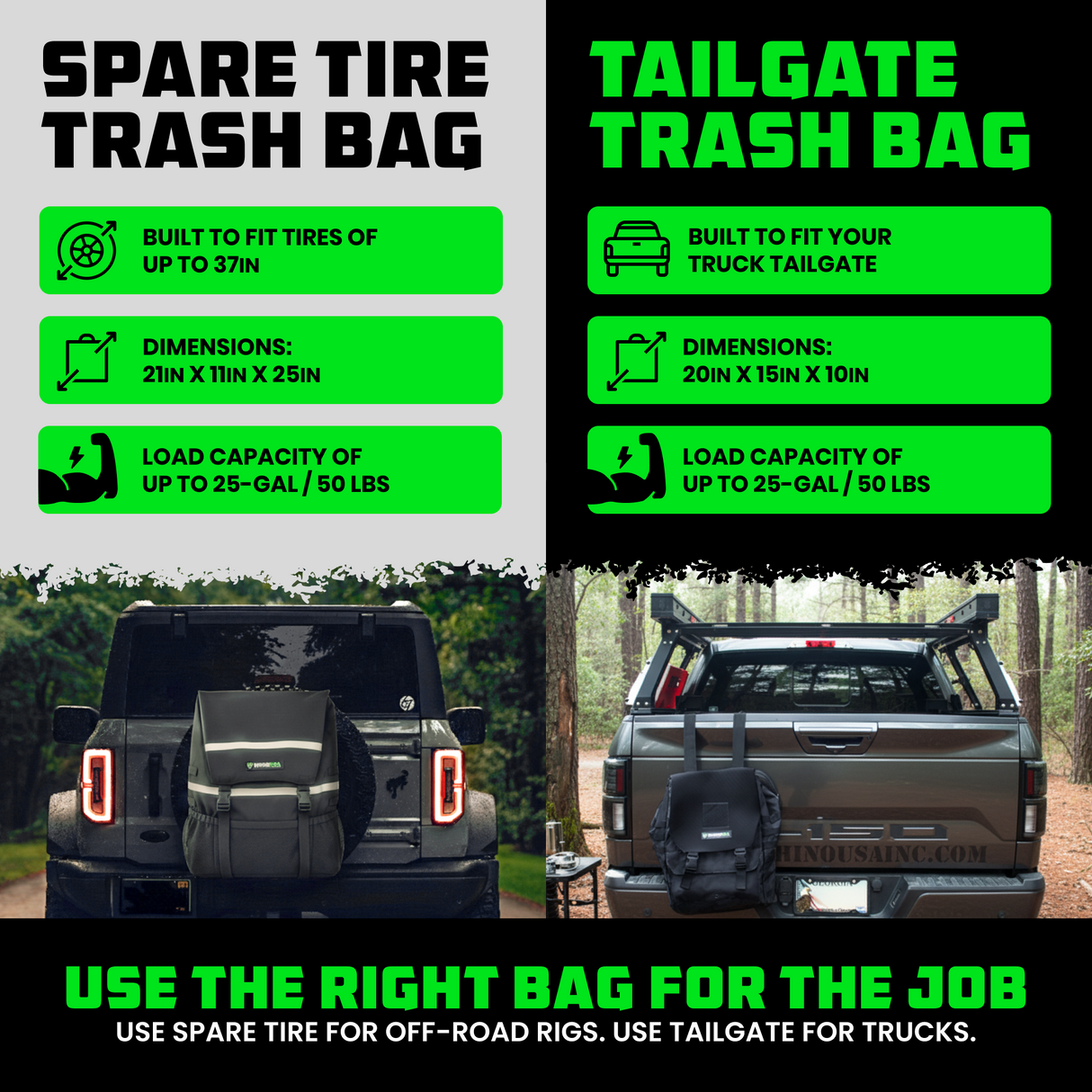 Spare Tire Trash Bag