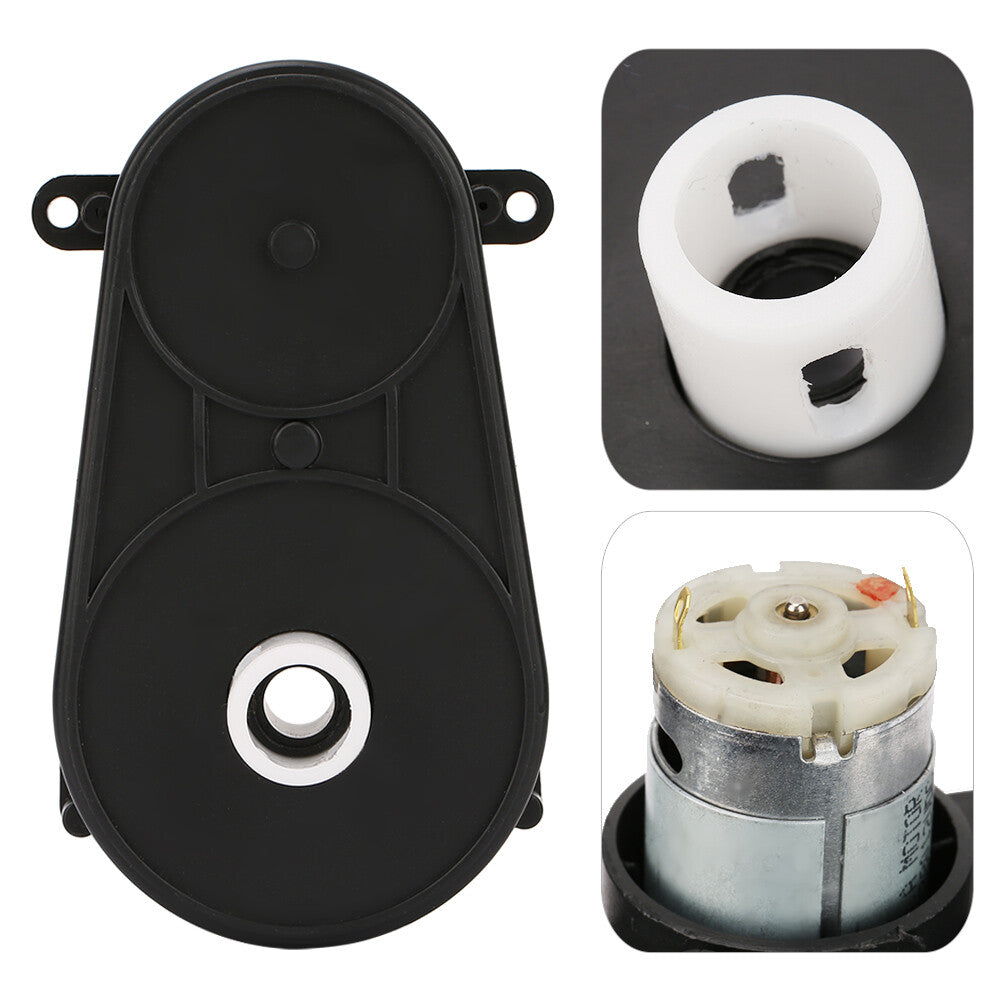 6V 5500RPM RS380 Electric Motor with Gearbox for Kids' Toy Car Steering
