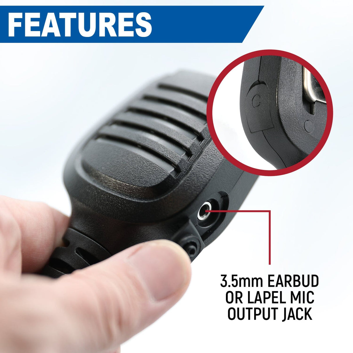 Rugged GMR2 PLUS - GMRS and FRS Two Way Handheld Radio with Hand Mic