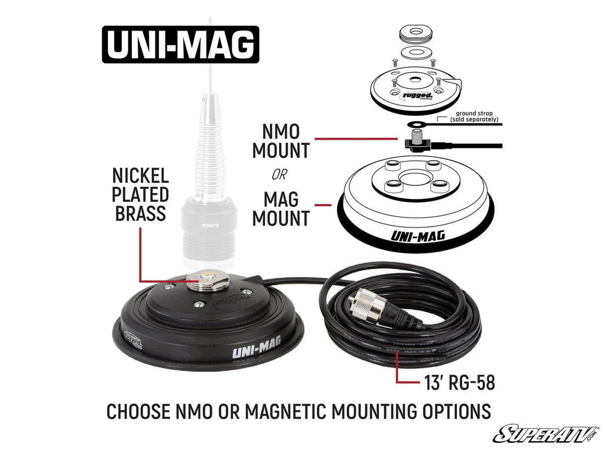 Rugged Radios Rambler G4 GMRS Band Mobile Radio Kit Lite