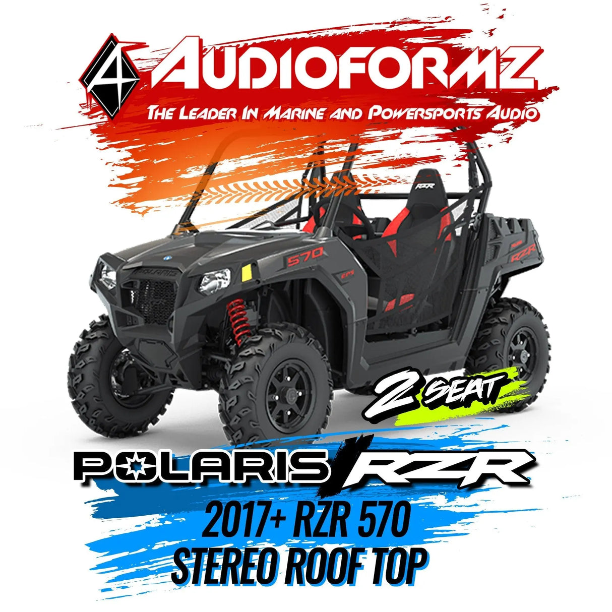 2017+ Polaris RZR 570 Stereo Tops (2-Seat) Polaris