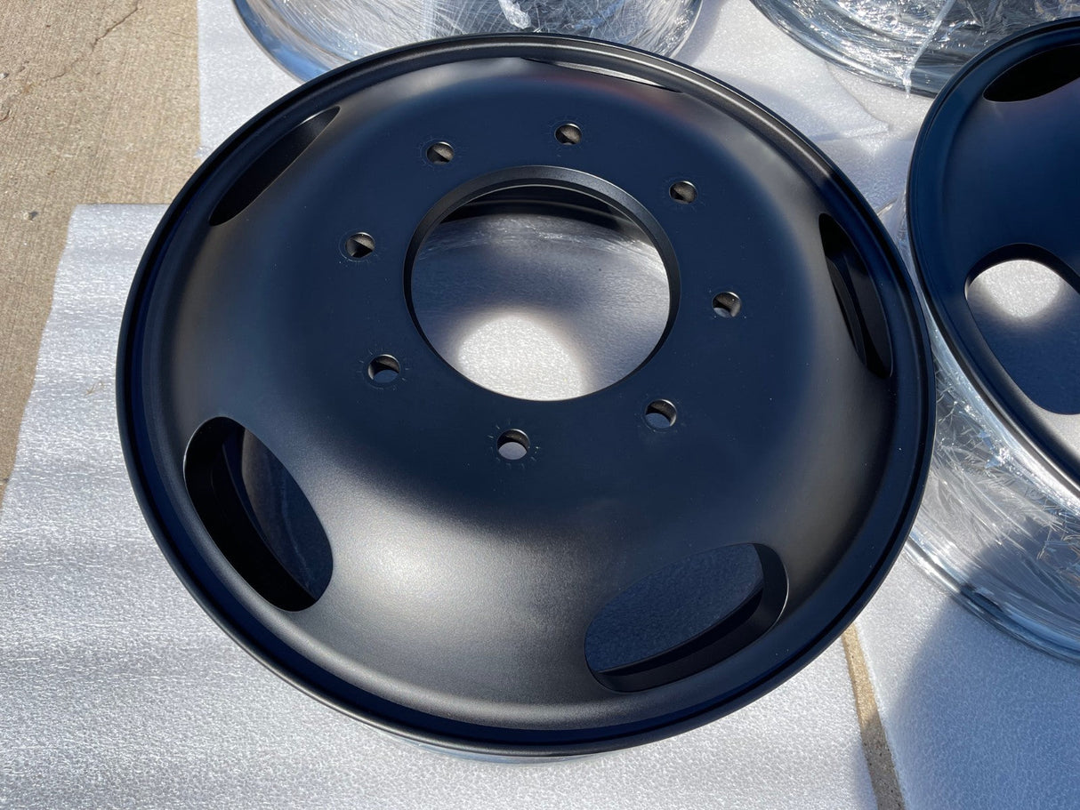 17" Ford F-350 Dually OEM 3618 3619 black rims wheels NEW Texas Truck Tire