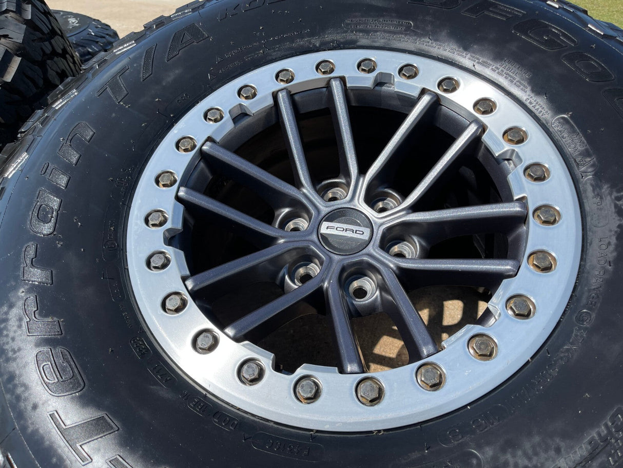 (5) 17" Ford F-150 Raptor OEM rims wheels TRUE BEADLOCK 96450 Expedition BFG 37" Texas Truck Tire