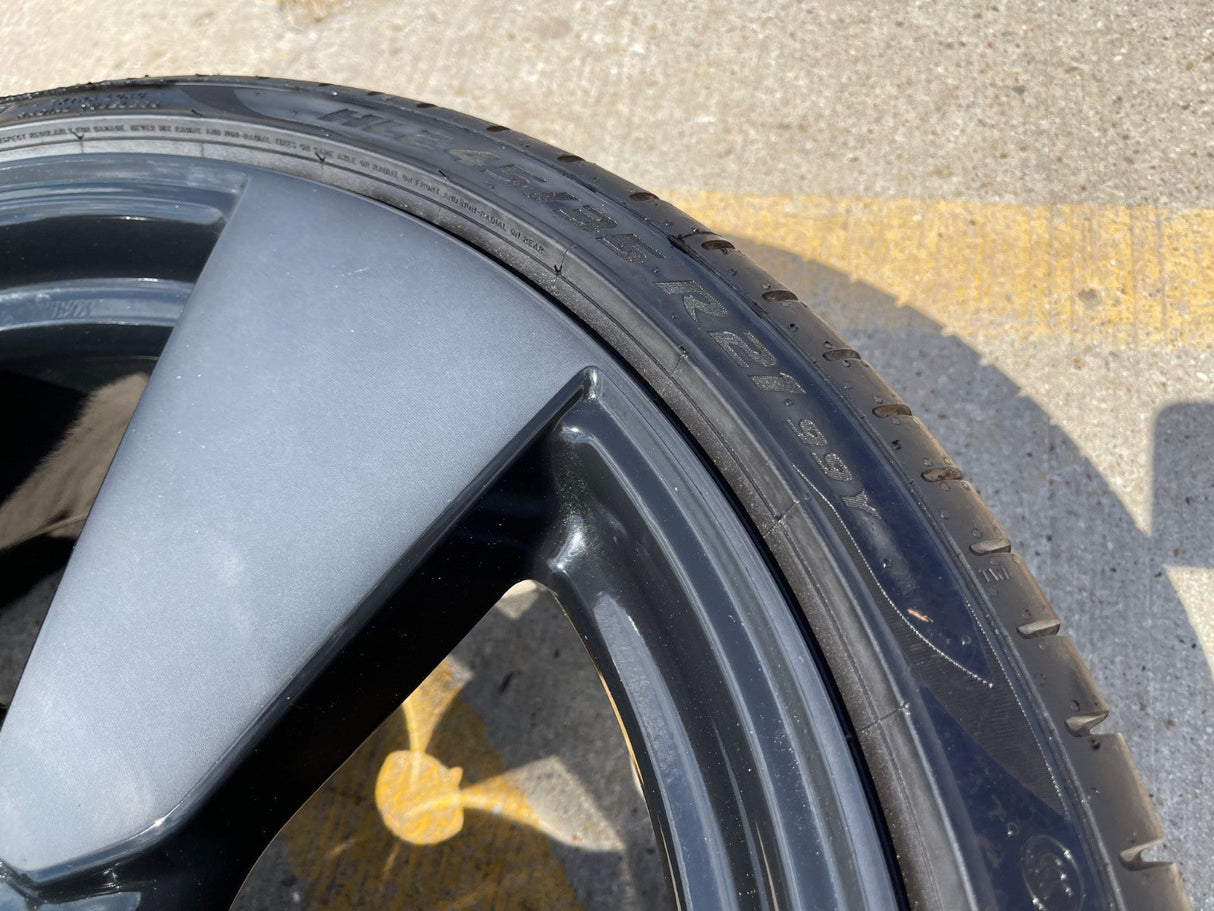 21" Lucid Air OEM Grand Touring wheel rim 5x120 spare 2023 2024 2025 spare FRONT Texas Truck Tire