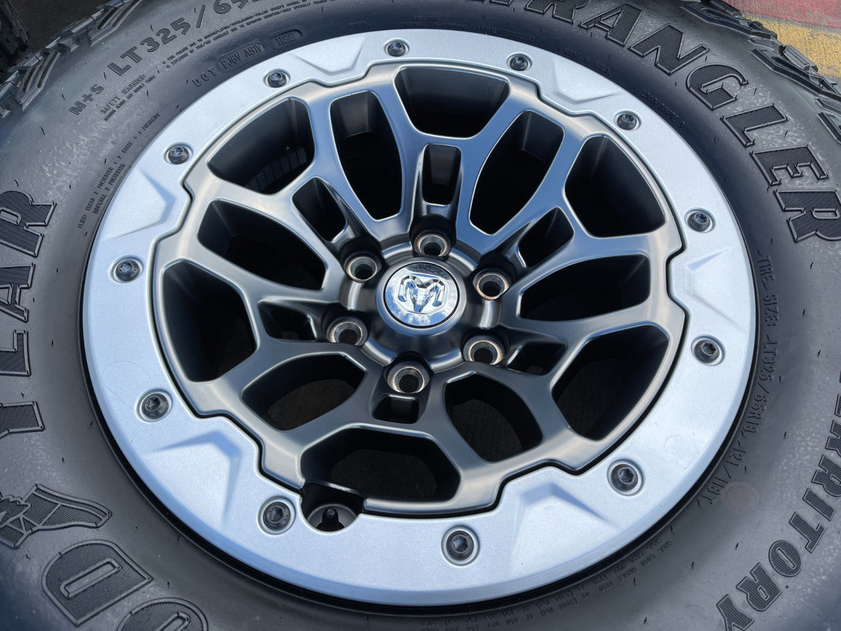 18" Dodge Ram 1500 TRX Beadlock OEM 2735 RHO wheels rims 2021 2022 2023 2024 Texas Truck Tire