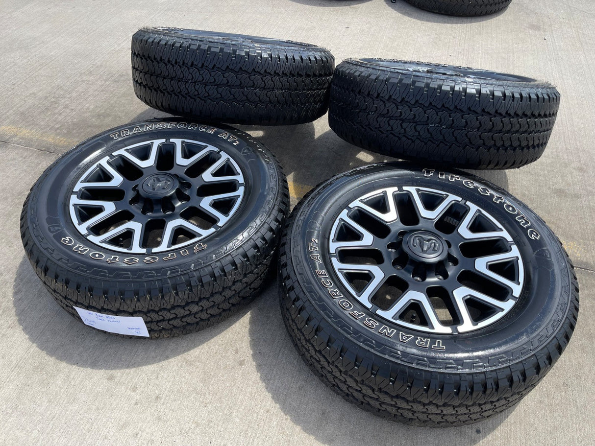 20" Dodge Ram 2500 3500 LARAMIE OEM 51649 wheels rims A/T2 2025 2026 NEW Texas Truck Tire
