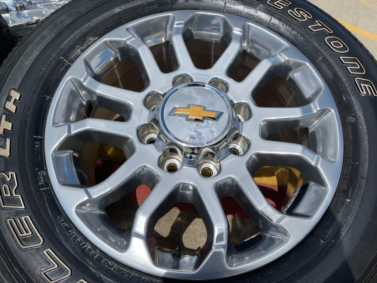 20" Chevy Silverado HIGH COUNTRY GMC Sierra AT4 2500 3500 OEM 95685 wheels rims Texas Truck Tire
