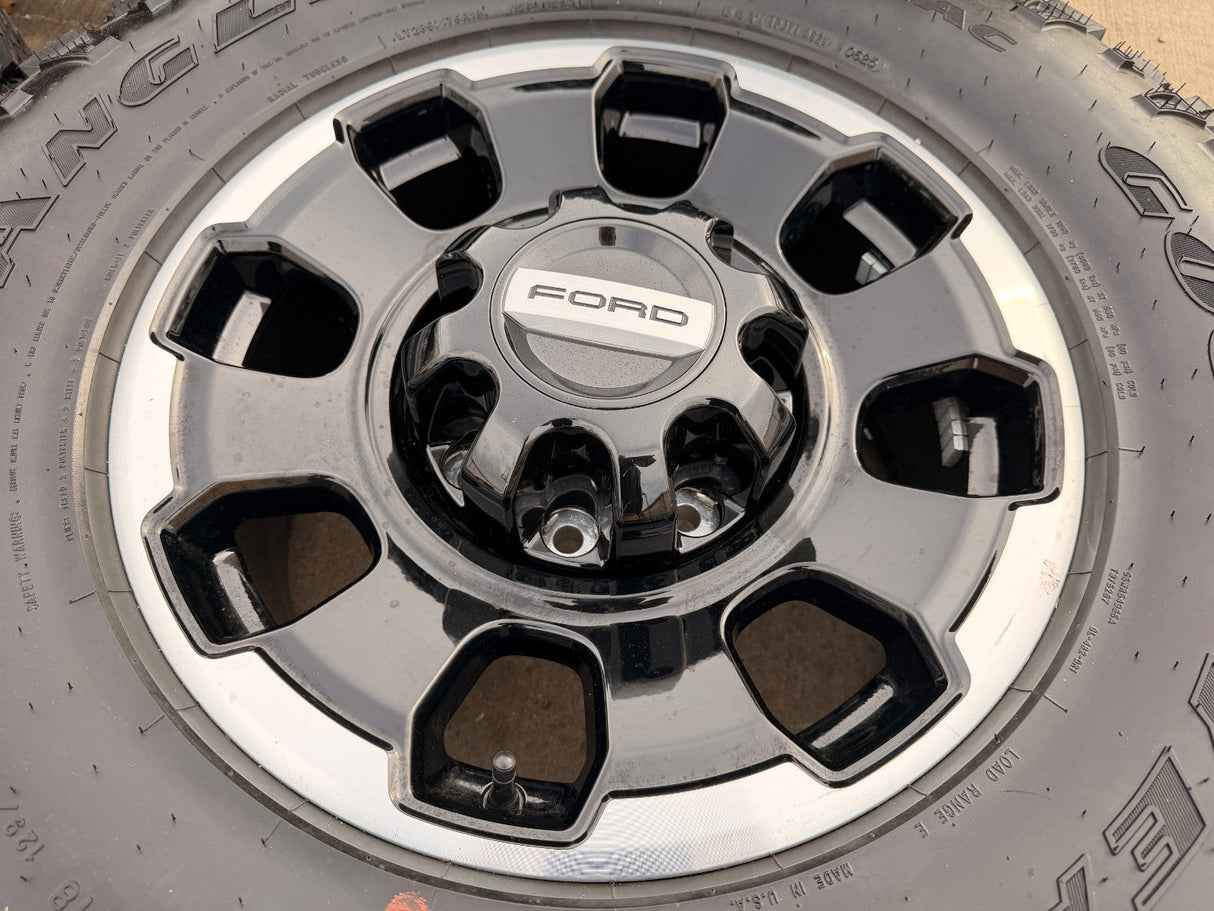 18" Ford F-250 F-350 OEM TREMOR rims wheels 10482 DURATRAC R/T 35" 2025 2026 Texas Truck Tire