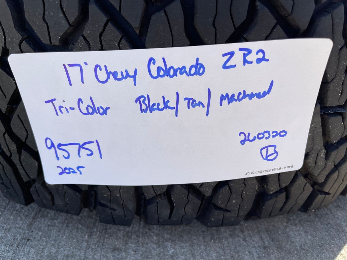 17" Chevy Silverado ZR2 OEM 95751 Beadlock wheels rims Colorado Sierra NEW BFG Texas Truck Tire