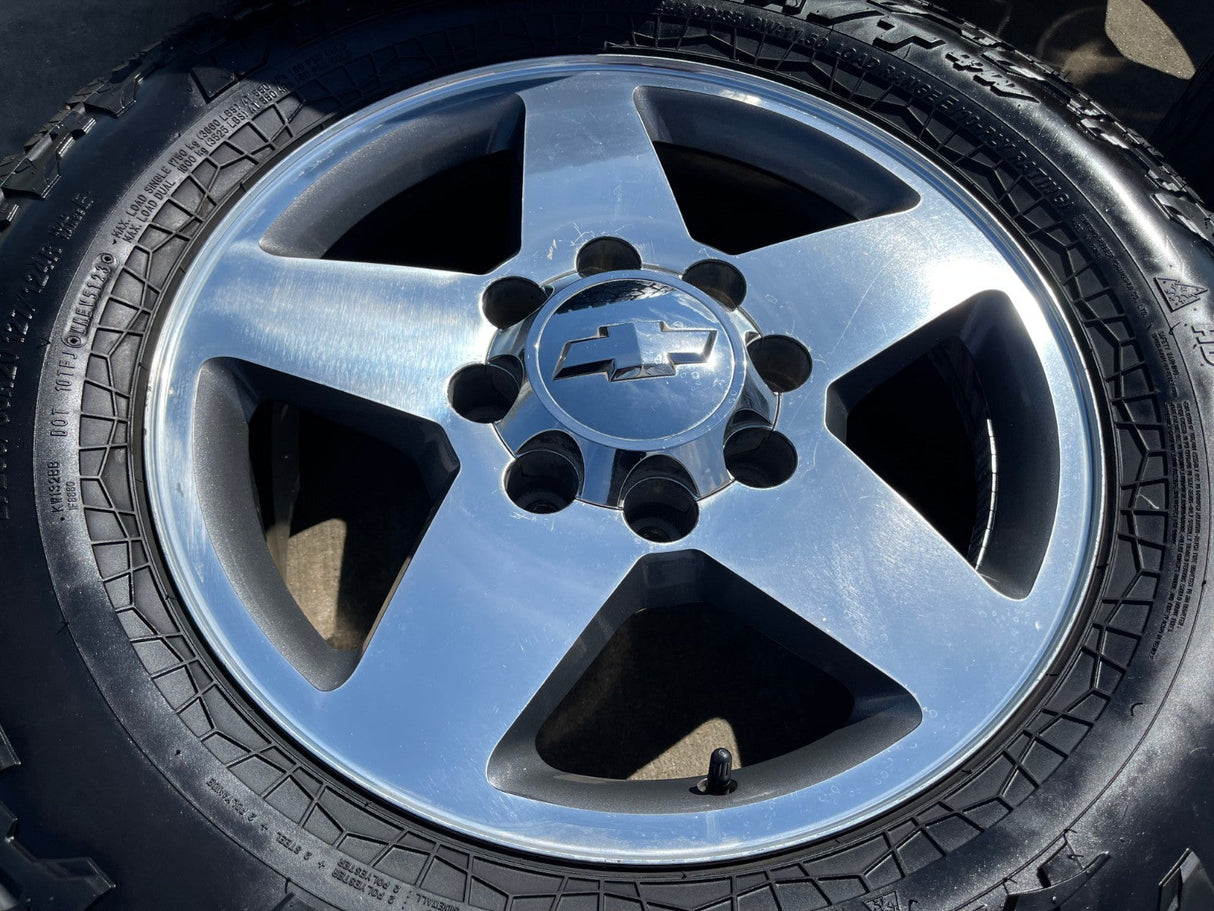 20" Chevy Silverado GMC 2500 OEM 5805 wheels rims tires Texas Truck Tire