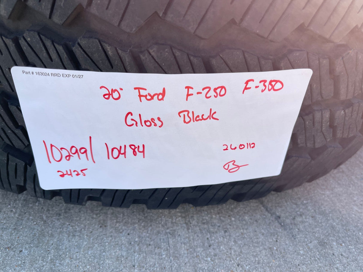 20" Ford F-250 F-350 OEM black TREMOR 10484 10299 wheels rims BRIDGESTONE NEW Texas Truck Tire