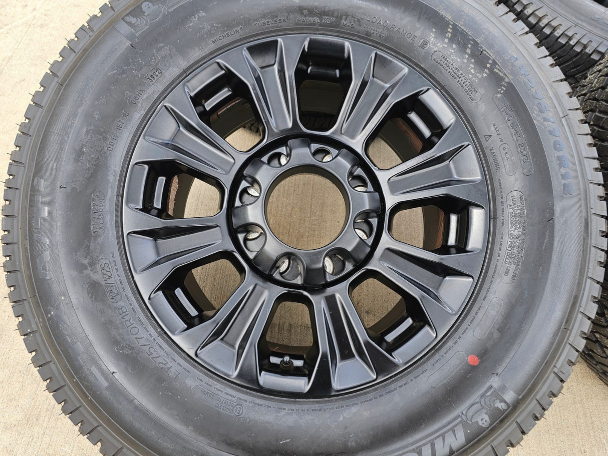 18" Ford F-250 F-350 TREMOR OEM rims wheels 10097 tires NEW MICHELIN A/T2 Texas Truck Tire