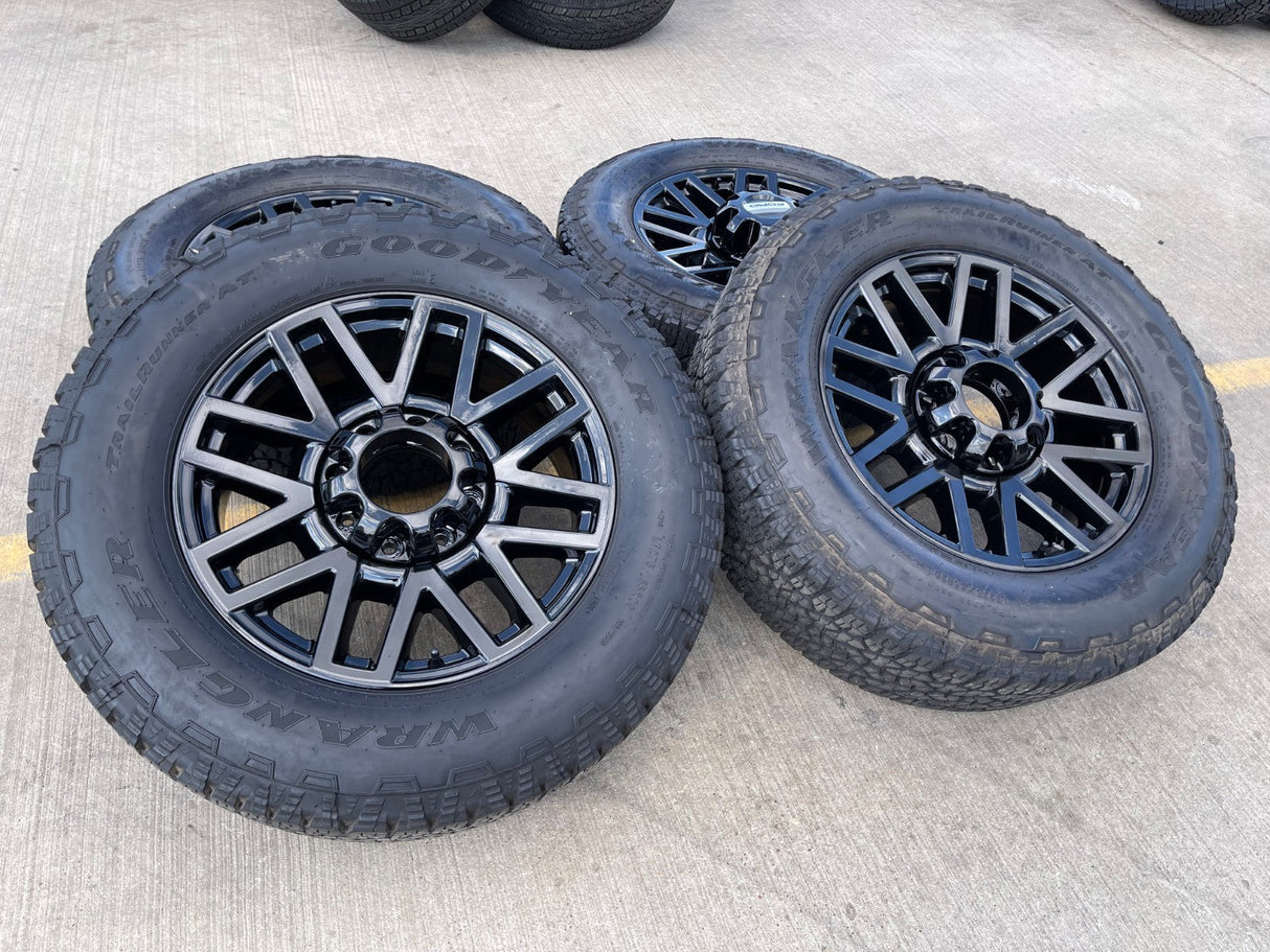 20" Ford F-250 F-350 LARIAT TREMOR OEM 10201 10104 rims wheels GOODYEAR A/T NEW Texas Truck Tire