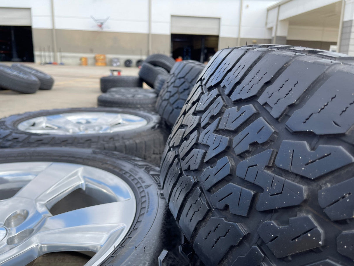 20" Chevy Silverado 1500 Tahoe Suburban OEM wheels rims 5652 tires FALKEN A/T3 Texas Truck Tire