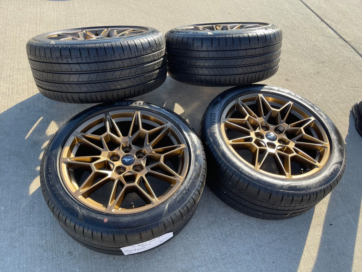 19" Ford Mustang GT Track Pack OEM 10600 10603 Bronze wheels rims 2025 2026 NEW Texas Truck Tire