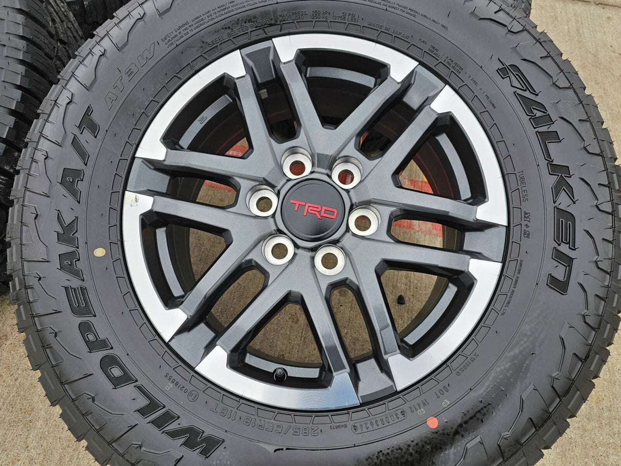18" Toyota Tacoma TRD OEM 10641 wheels rims 2024 2025 2026 FALKEN NEW 33" Texas Truck Tire