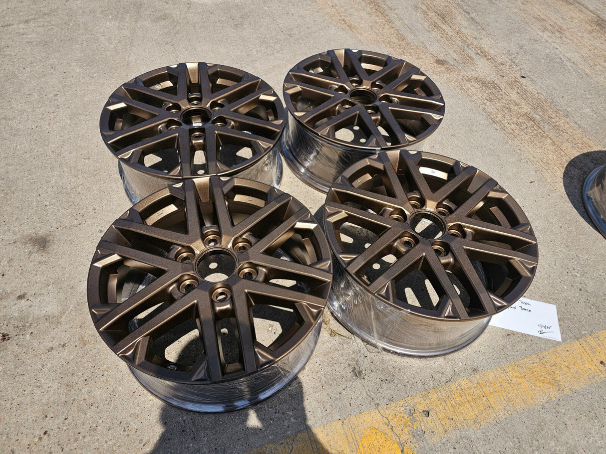 18" Toyota Tundra TRD OEM wheels rims 75281 Sequoia LX600 2024 2025 2026 NEW Texas Truck Tire