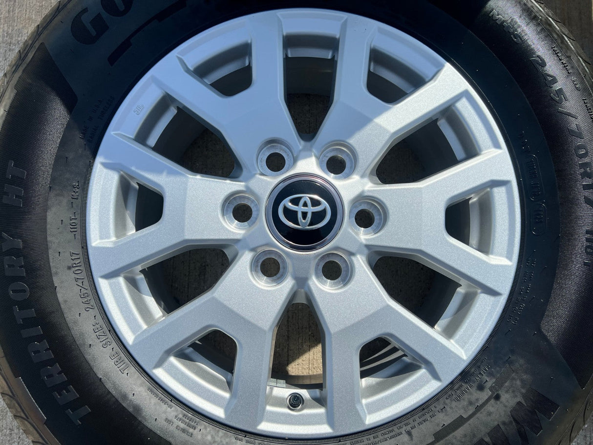 17" Toyota Tacoma 4Runner TRD OEM 94254 10637 wheels rims 2025 2026 GOODYEAR NEW Texas Truck Tire