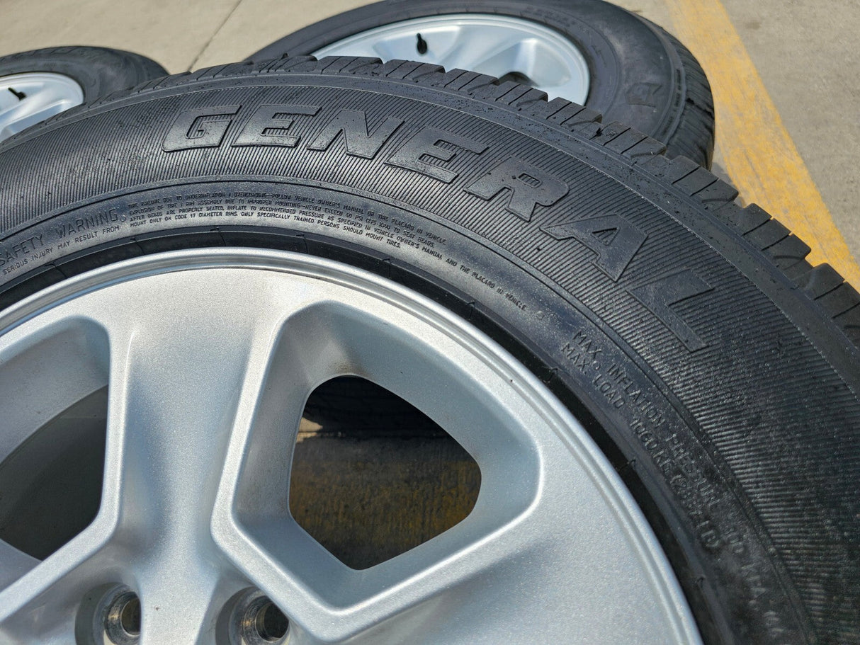 17" Jeep Grand Cherokee OEM wheels rims 9135 tires GENERAL Texas Truck Tire