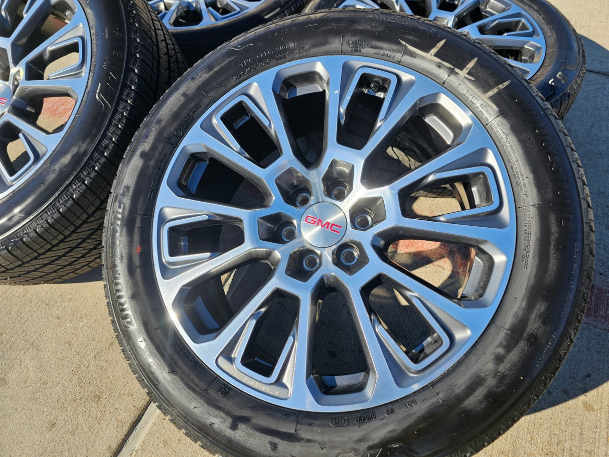 22" GMC Yukon Sierra DENALI OEM wheels rims Tahoe tires 2024 2025 2026 NEW Texas Truck Tire