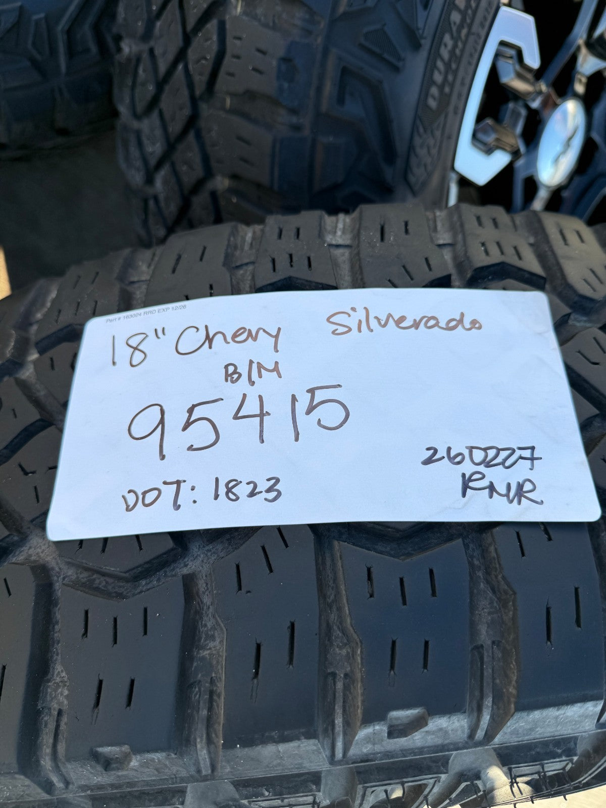 18" Chevy Silverado ZR2 Tahoe TRAIL BOSS Sierra OEM 95415 wheels rims GOODYEAR Texas Truck Tire