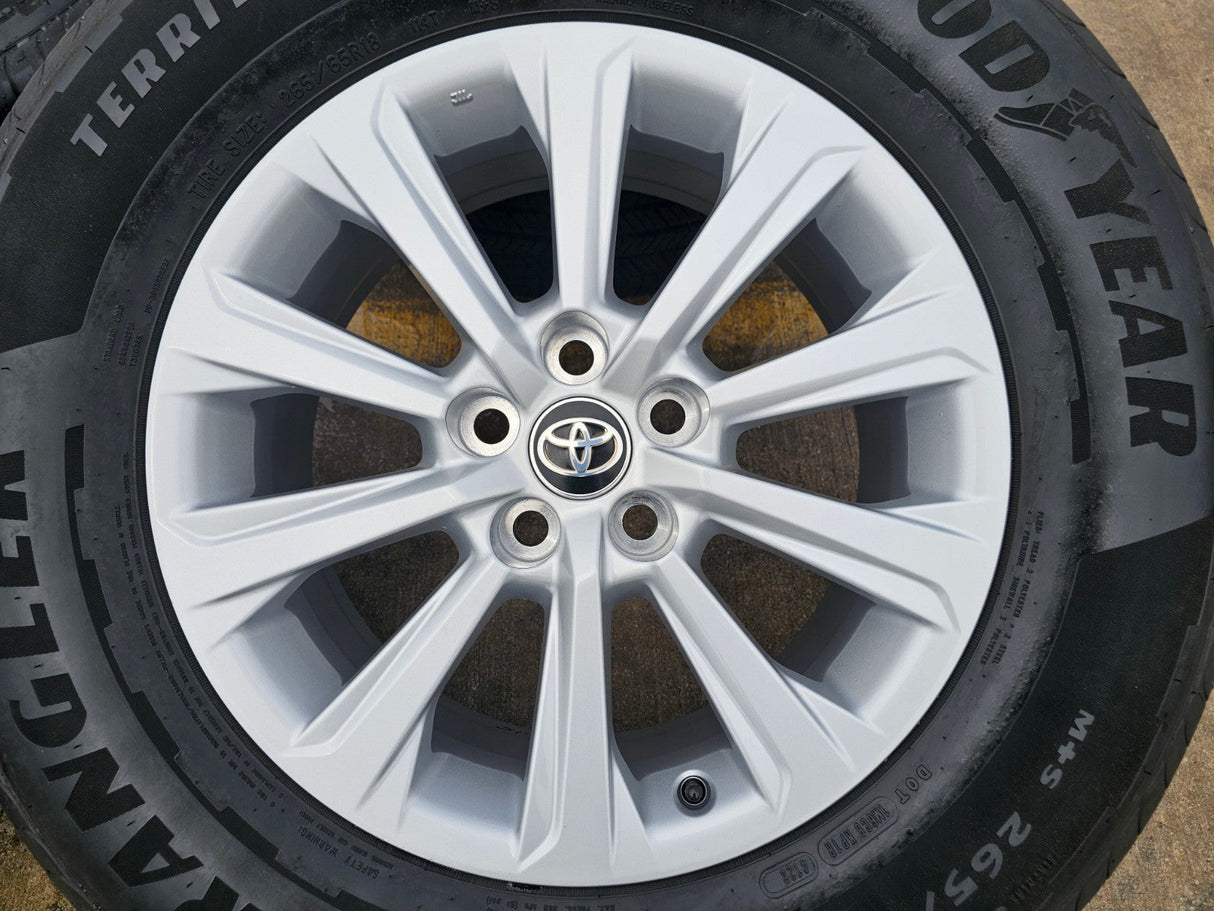 18" Toyota Grand Highlander OEM 10525 wheels rims tires Lexus TX350 GOODYEAR Texas Truck Tire
