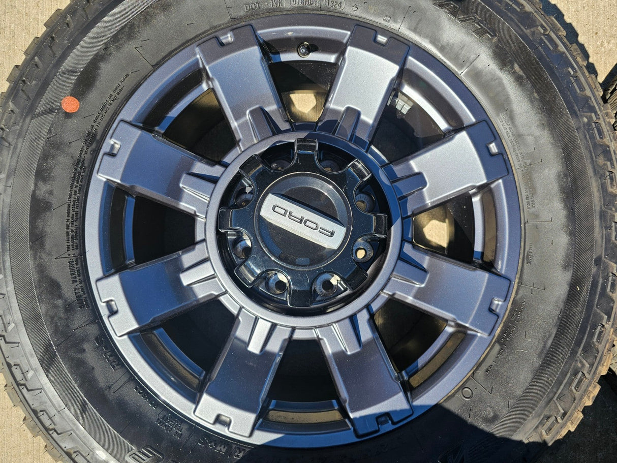 20" Ford F-250 F-350 OEM 10296 10485 Lariat wheels rims 2023 2024 2025 2026 Texas Truck Tire