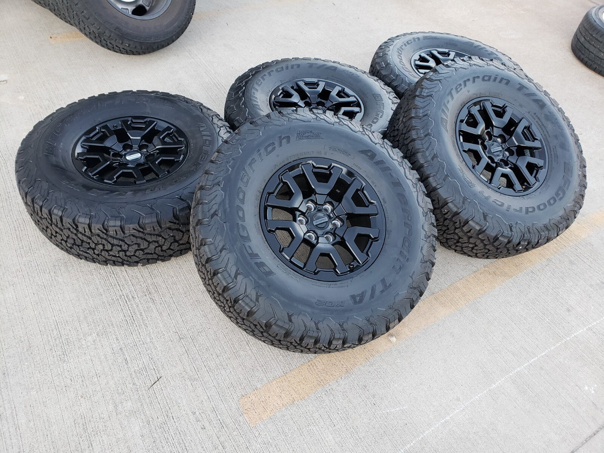 17" Ford F-150 Raptor Bronco OEM rims wheels BFG 10461 tires 2025 2026 BFG NEW Texas Truck Tire