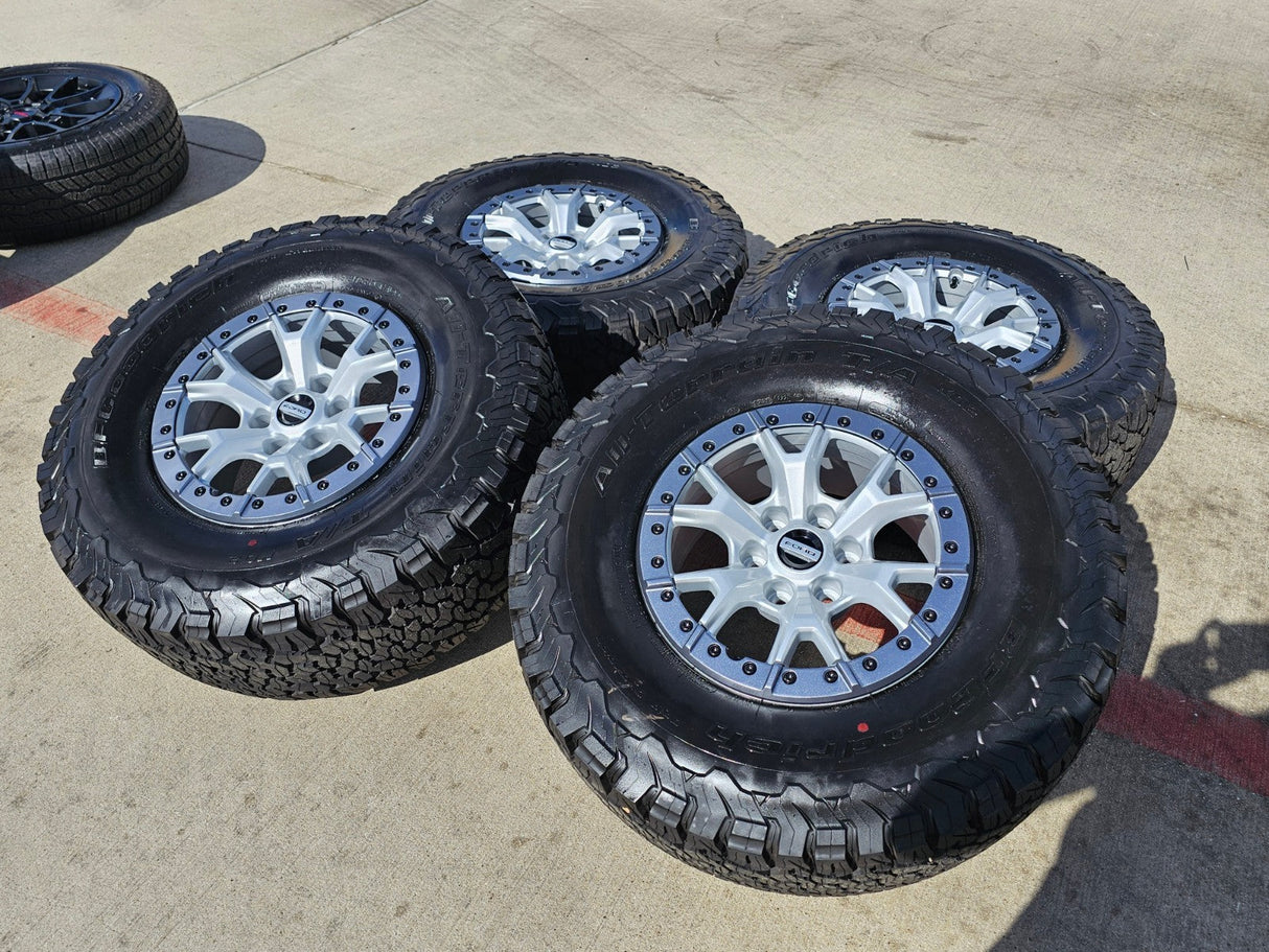 17" Ford F-150 Raptor R OEM Replica BEADLOCK 10460 rims wheels 35" tires BFG NEW Texas Truck Tire