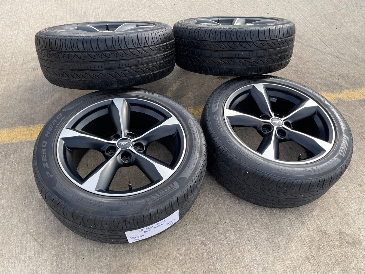18" Ford Mustang GT OEM 10029 wheels rims 2017 2018 2022 2023 2024 2025 2026 Texas Truck Tire