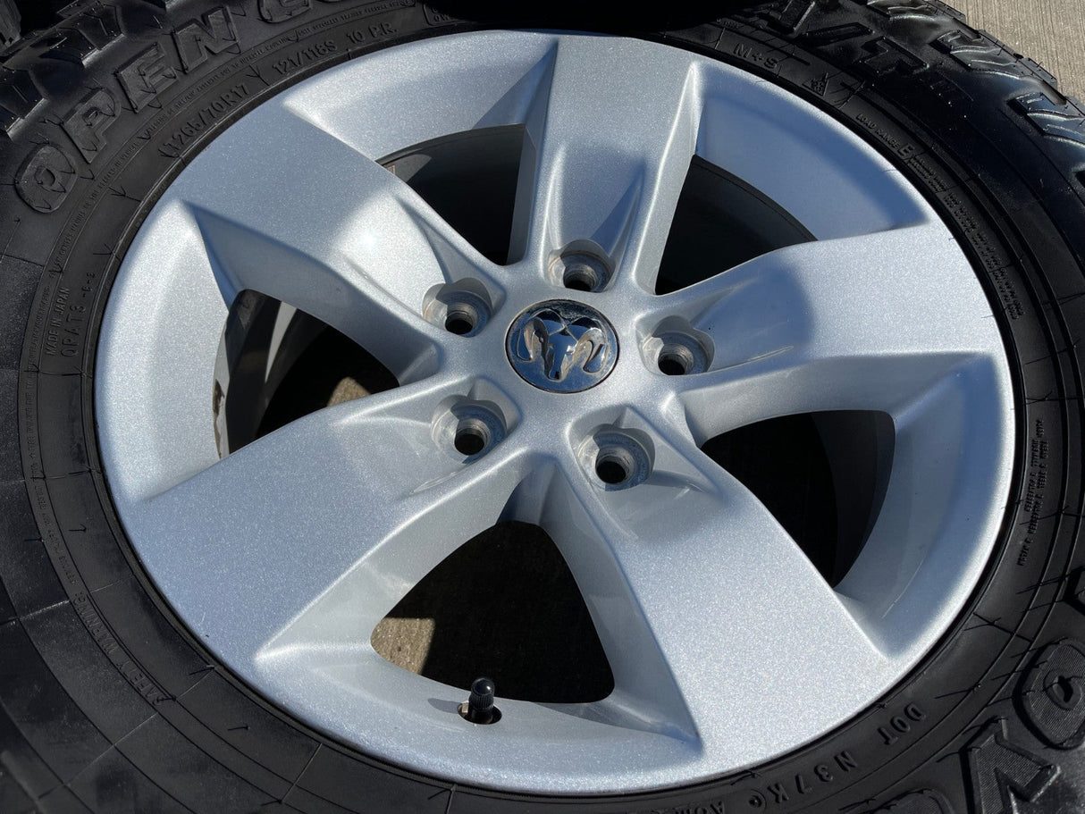 17" Dodge Ram 1500 OEM 2448 wheels rims 5x139 5x5.5 tires TOYO A/T3 Texas Truck Tire