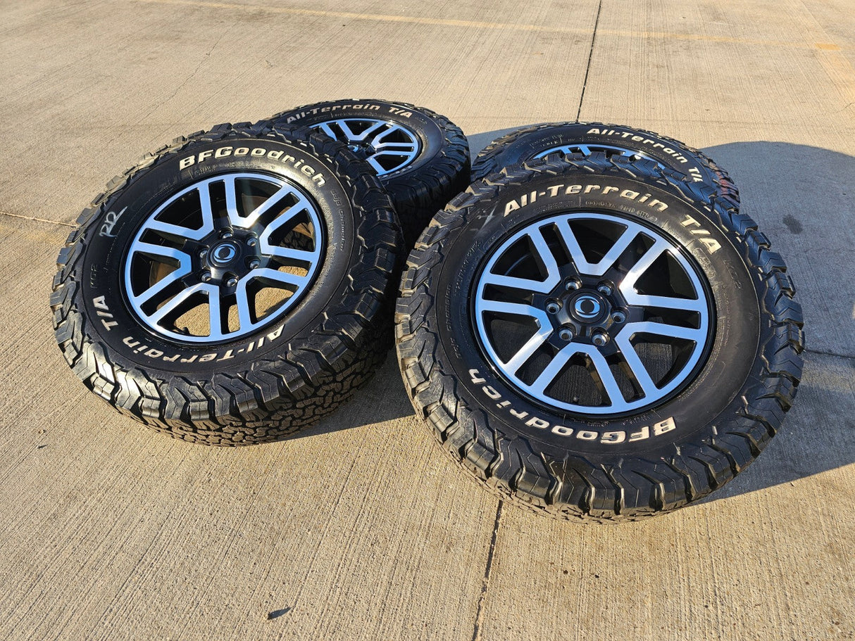 (4) 17" INEOS Grenadier OEM black wheels rims 8775 tires 2024 2025 2026 NEW BFG Texas Truck Tire