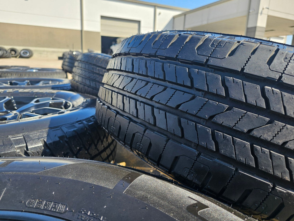 18" Jeep Wrangler SMOKY MOUNTAIN Black OEM 9198 wheels rims tires Texas Truck Tire