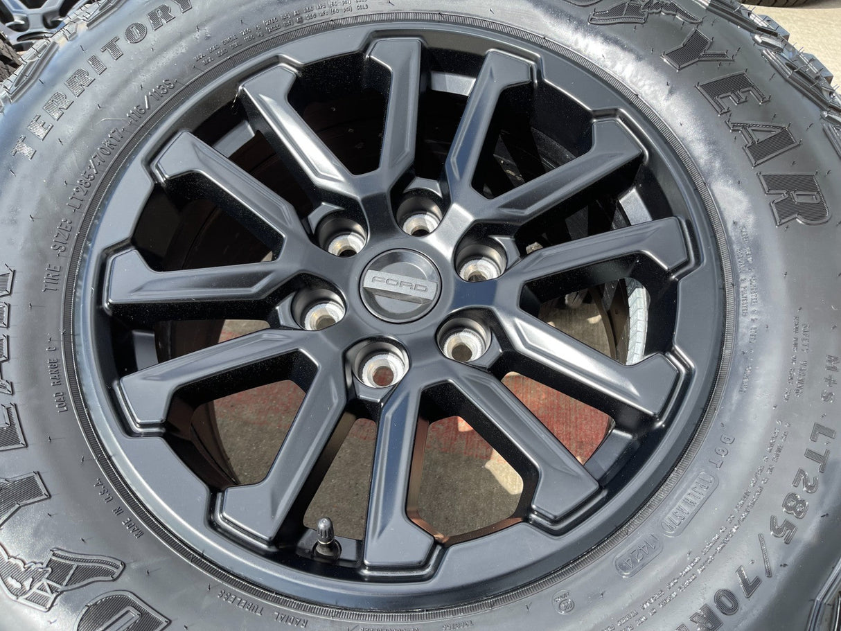17" Ford F-150 Raptor OEM 10611 rims wheels Bronco 2025 2026 NEW GOODYEAR 33" Texas Truck Tire