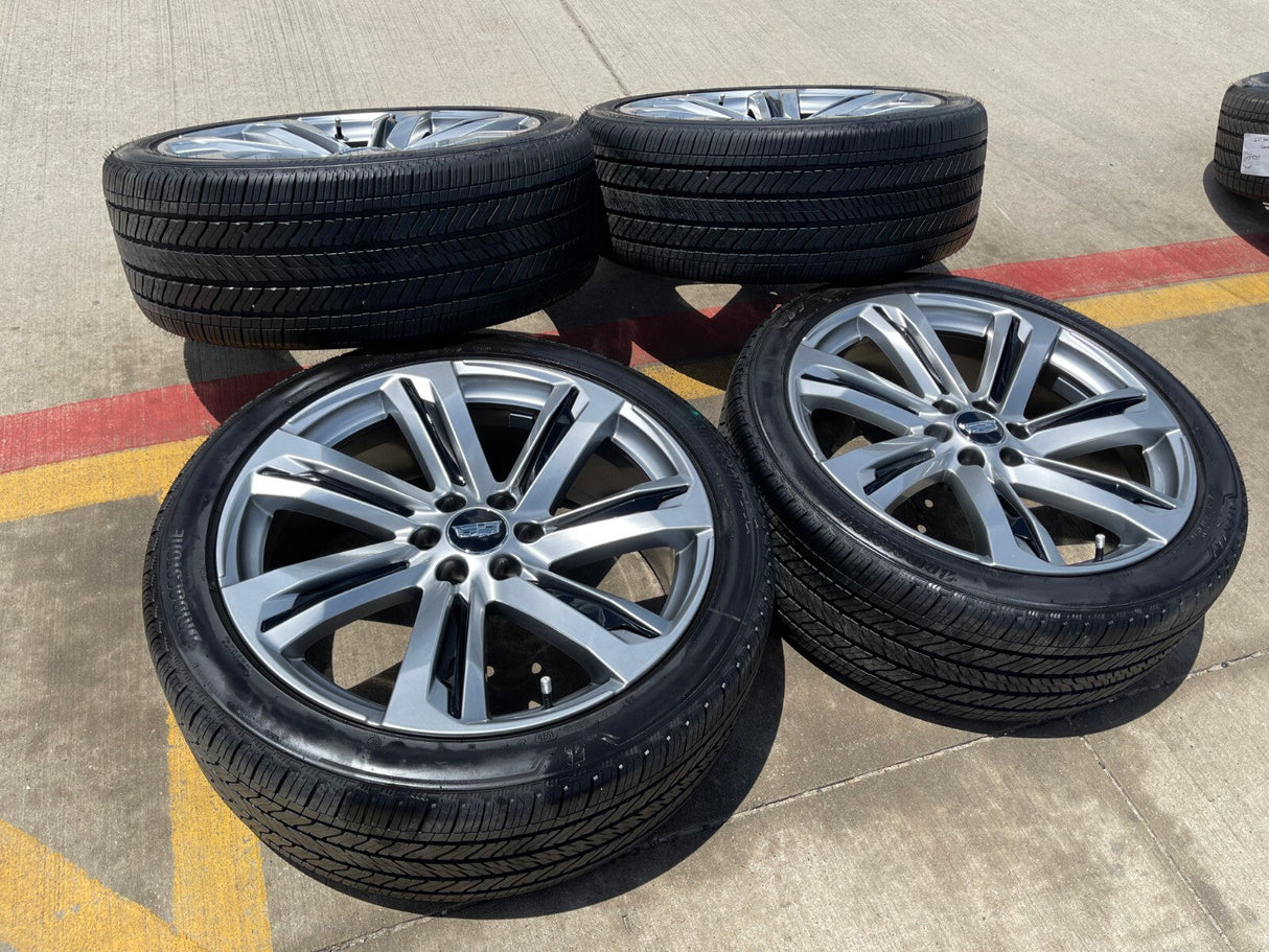 24" Cadillac Escalade V OEM wheels rims tires 2022 2023 2024 2025 2026 NEW Texas Truck Tire