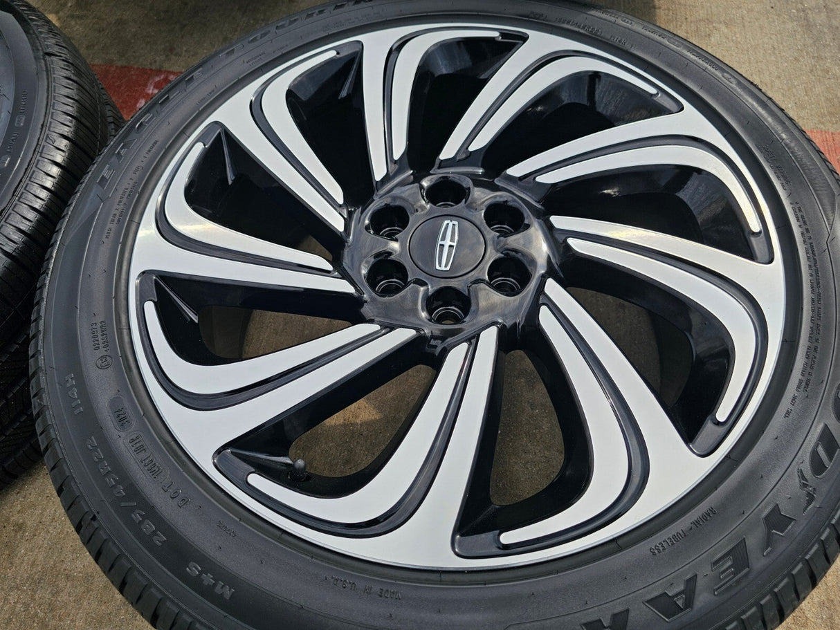 22" Lincoln Navigator OEM rims wheels 10497 Black Label 2023 2024 2025 2026 NEW Texas Truck Tire