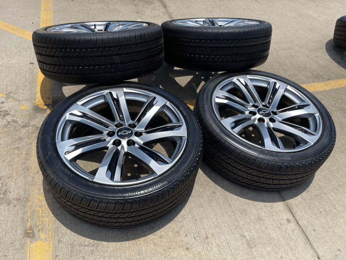 24" Chevy Tahoe Silverado OEM wheels rims tires Escalade 2023 2024 2025 2026 NEW Texas Truck Tire