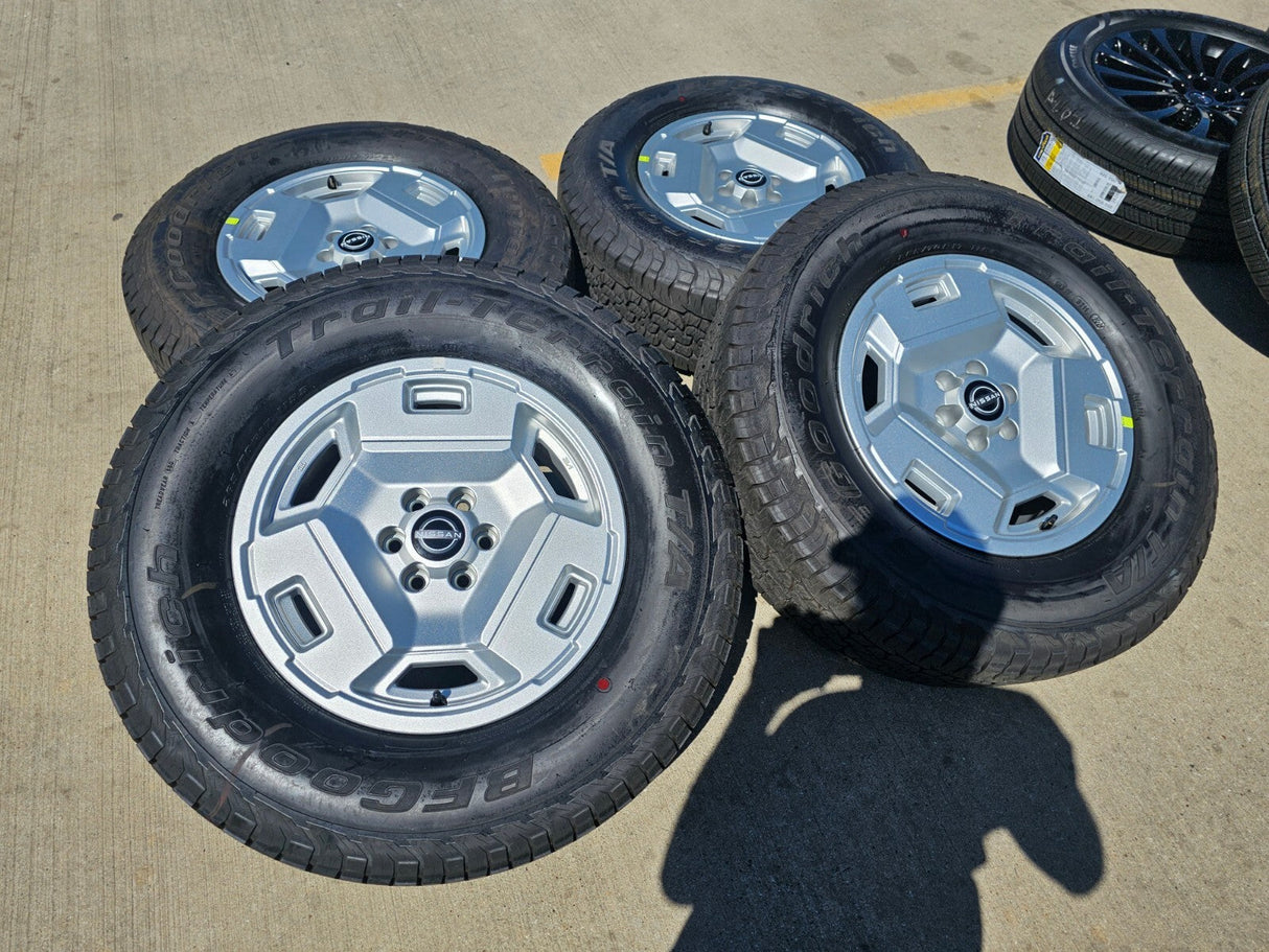 17" Nissan Frontier OEM Retro Hardbody Edition 62783 wheels rims 2025 NEW BFG Texas Truck Tire