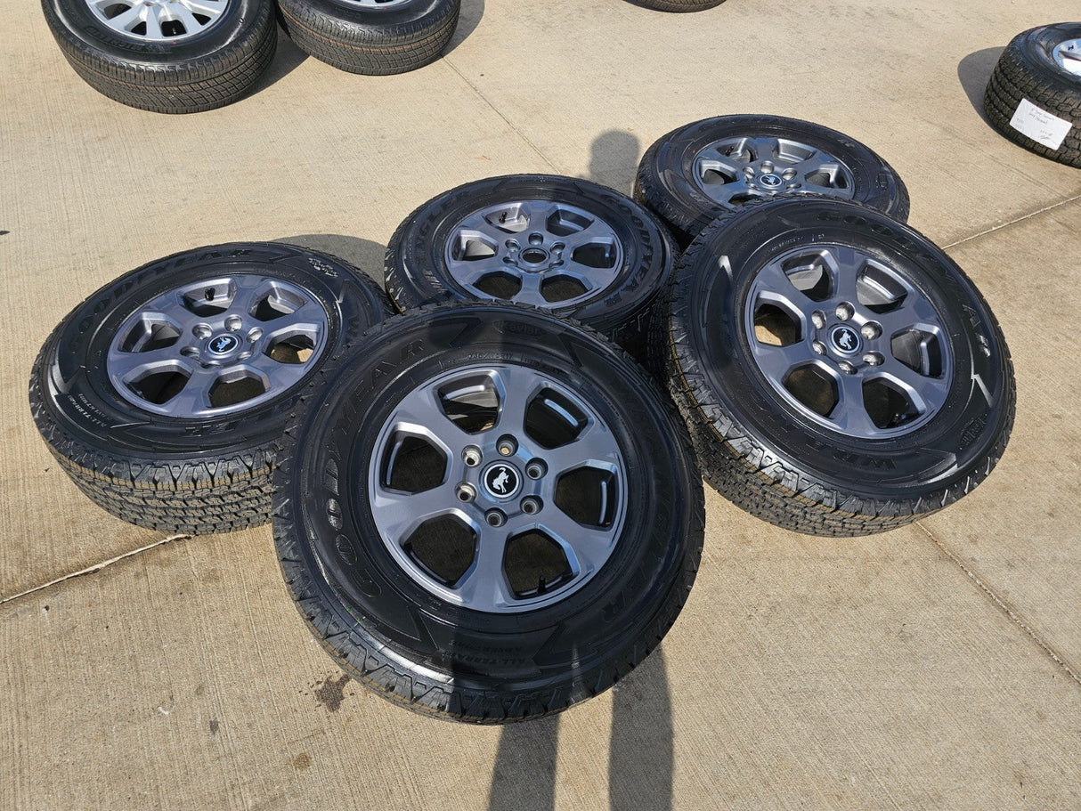 17" Ford Bronco Big Bend wheels rims 10384 OEM Ranger 2024 2025 2026 GOODYEAR Texas Truck Tire
