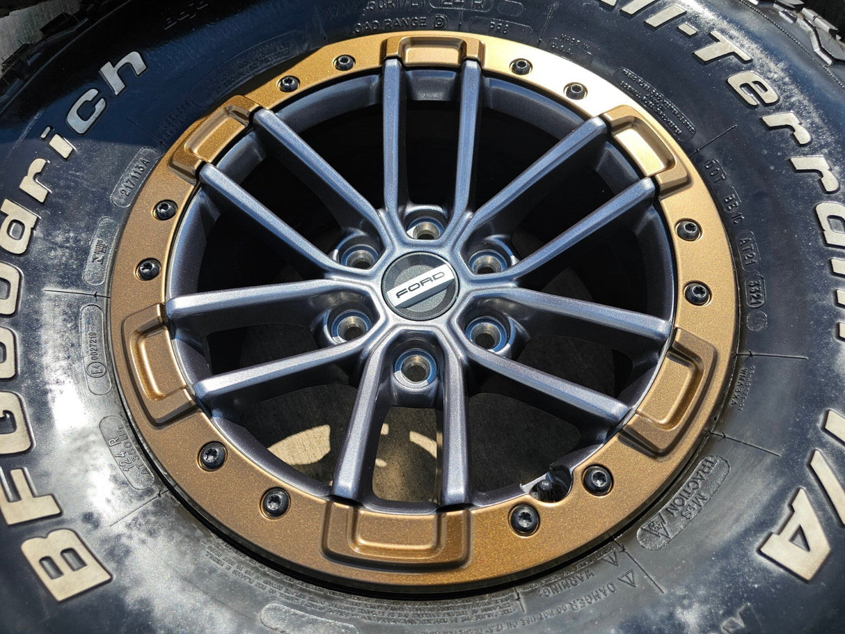 17" Ford F-150 Raptor OEM rims wheels BEADLOCK 96450 Expedition 37" BFG BRONZE Texas Truck Tire