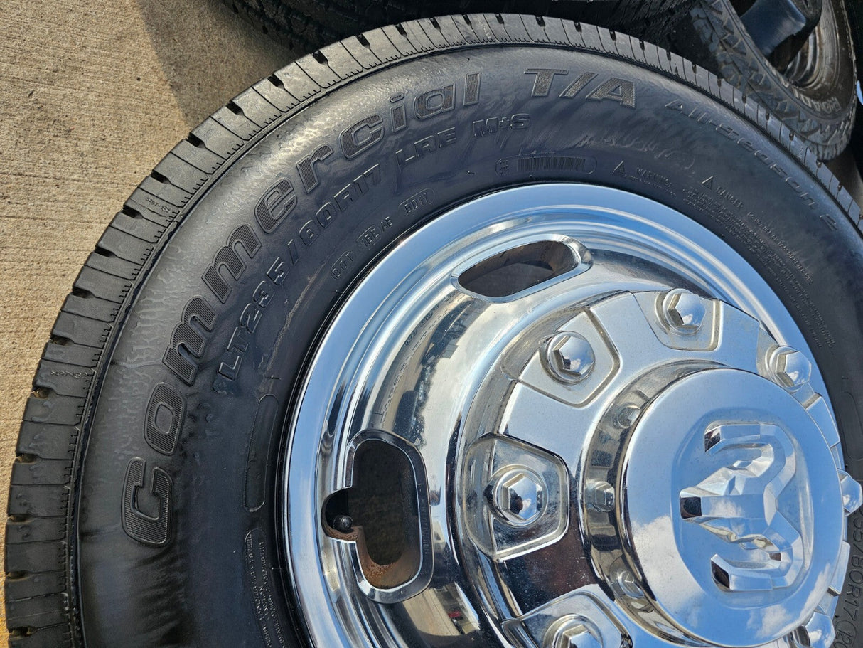 17" Dodge Ram 3500 Dually Laramie 8x200 wheels rims 2703 2704 OEM tires Texas Truck Tire