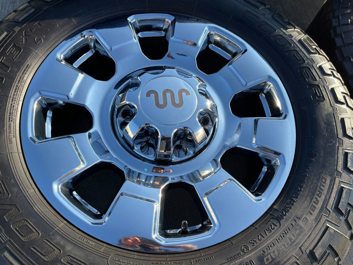 20" Ford F-250 F-350 OEM KING RANCH 10295 25085 10552 chrome wheels rims tires Texas Truck Tire