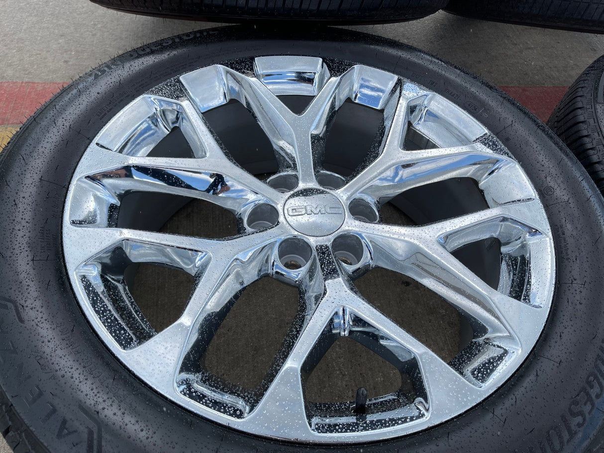 22" GMC Yukon Sierra DENALI OEM 5904 wheels rims 2022 2023 2024 2025 2026 Texas Truck Tire