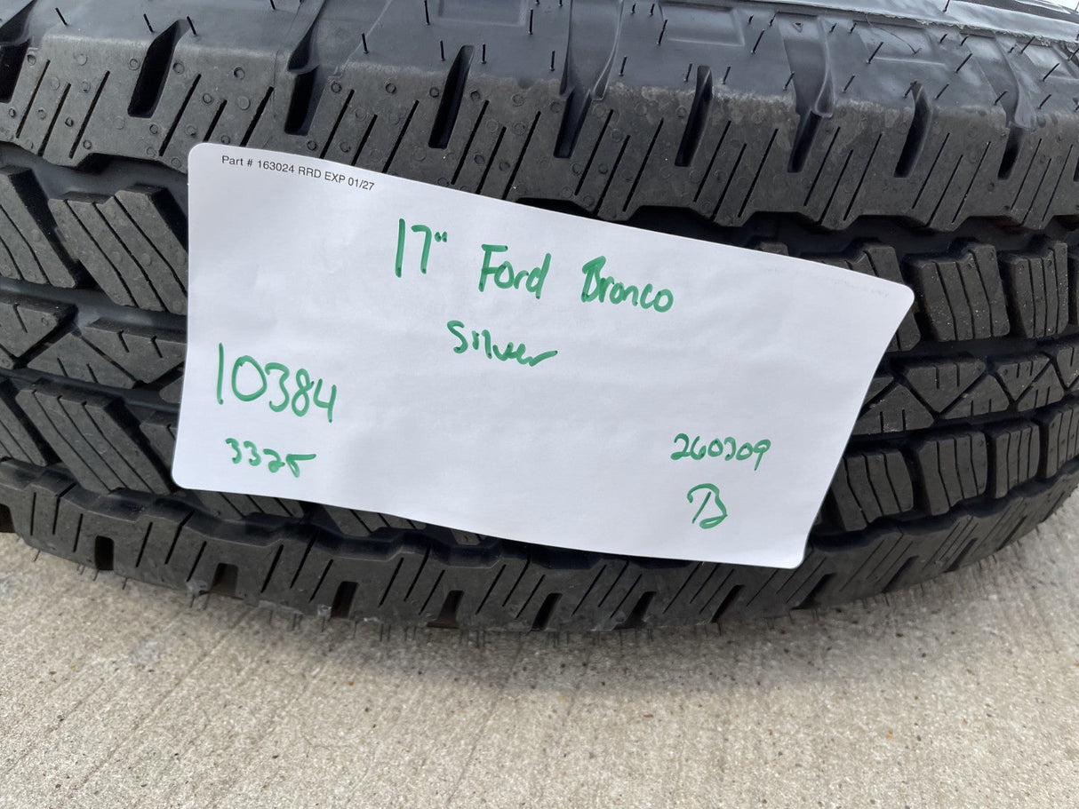17" Ford Bronco wheel rim tire SPARE 10384 OEM Ranger 2023 2024 2025 2026 NEW Texas Truck Tire