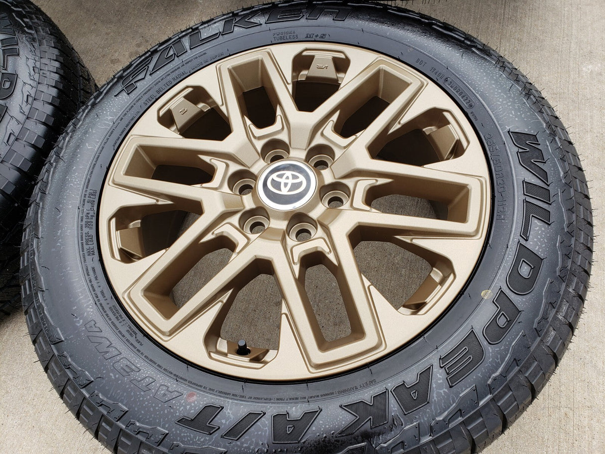 20" Toyota Tundra TRD OEM wheels rims BRONZE TSS 95295 75276 Sequoia 2026 NEW Texas Truck Tire