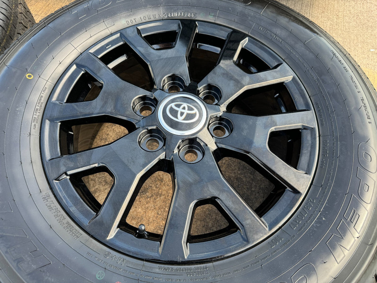 17" Toyota Tacoma 4Runner TRD Black OEM 94254 10637 wheels rims 2025 2026 NEW Texas Truck Tire