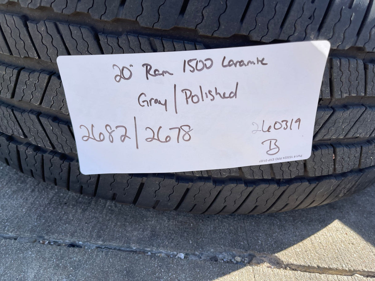 20" Dodge Ram 1500 OEM Laramie Long Horn 2678 2682 wheels rims MICHELIN DEFENDER Texas Truck Tire
