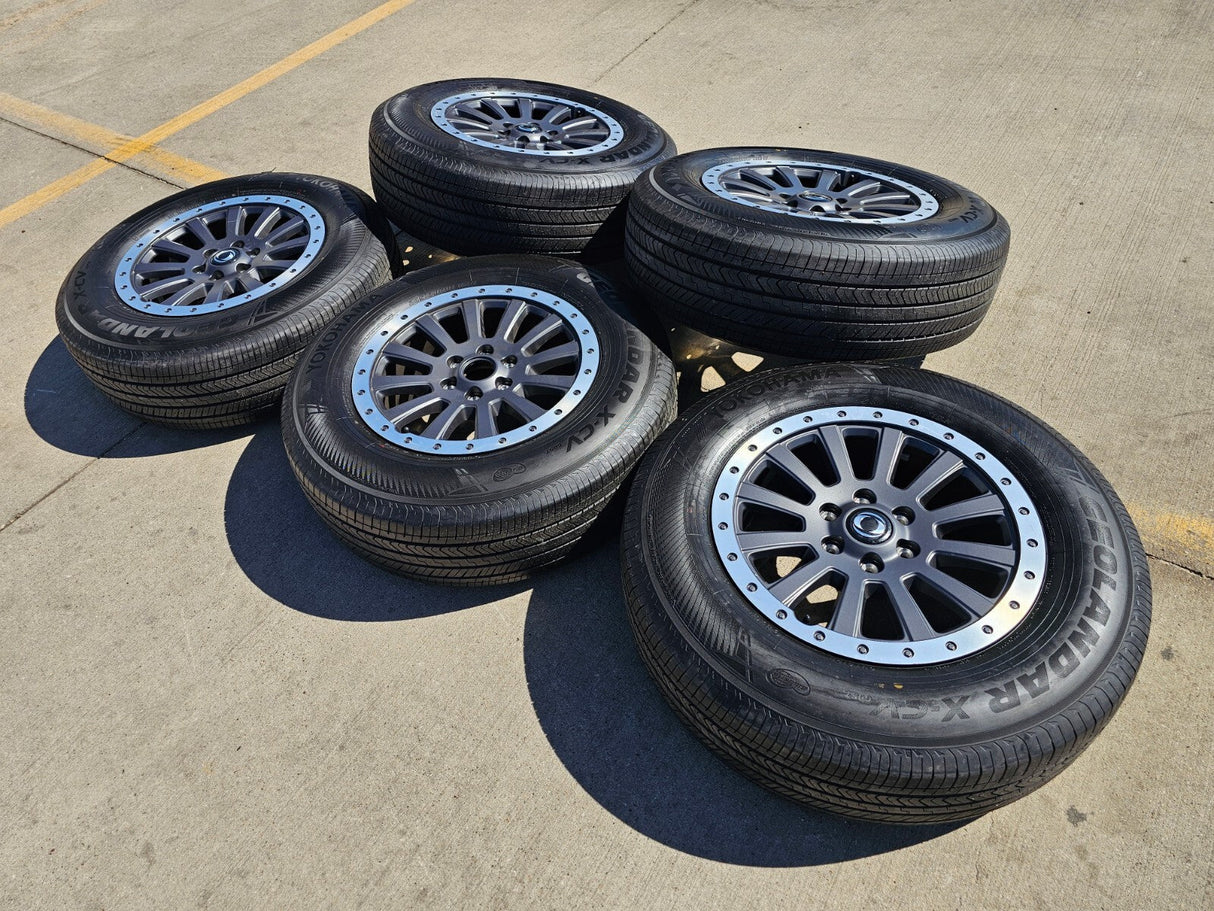 (5) 18" INEOS Grenadier OEM wheels rims tires beadlock 2023 2024 2025 2026 NEW Texas Truck Tire