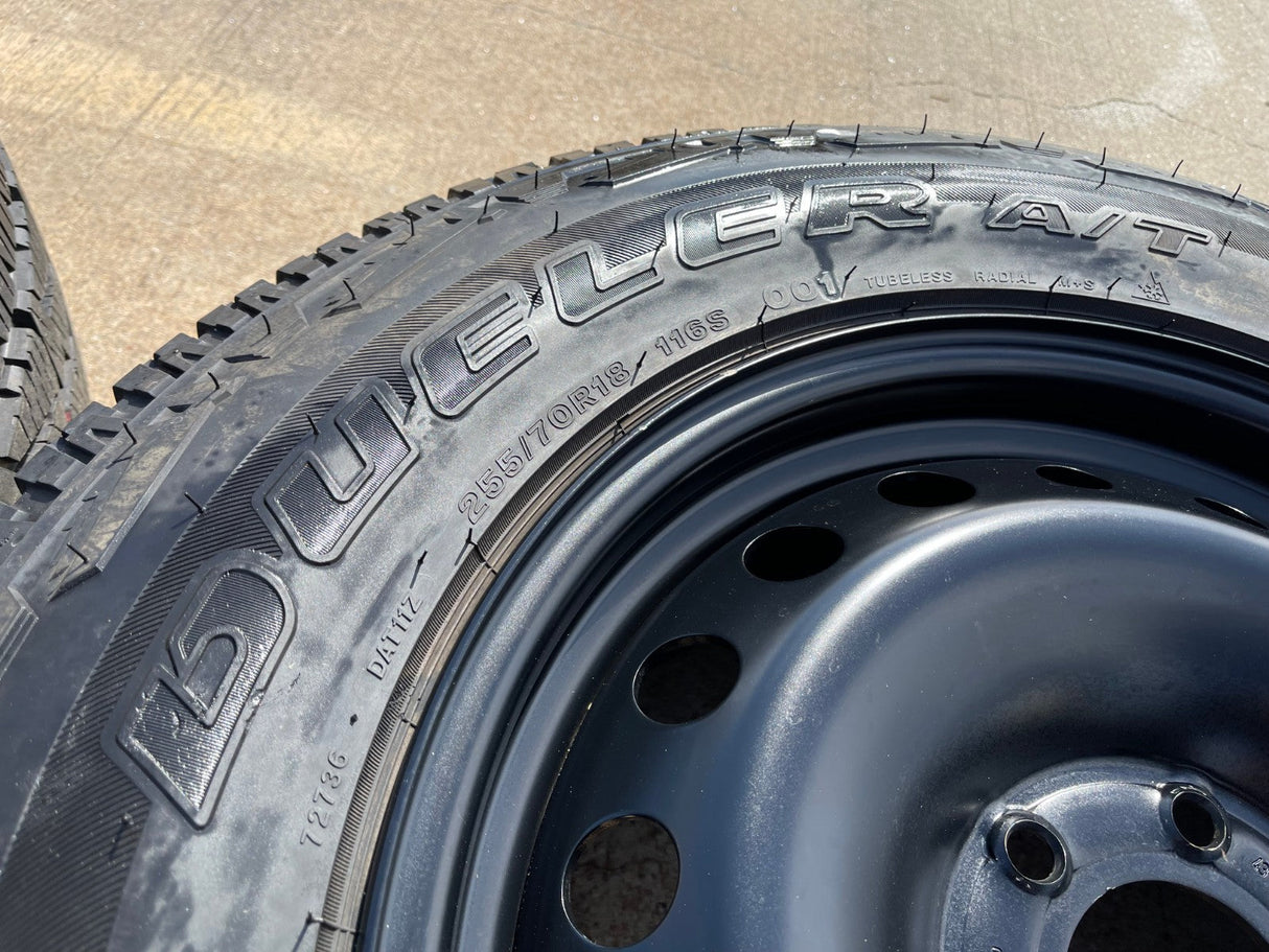 (1) 18" INEOS Grenadier OEM steel wheel rim tire 2024 2025 2026 NEW Texas Truck Tire